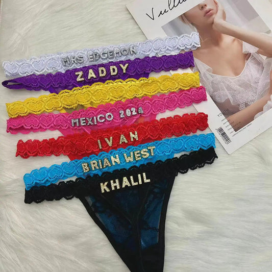 Personalized Sparkle Thong